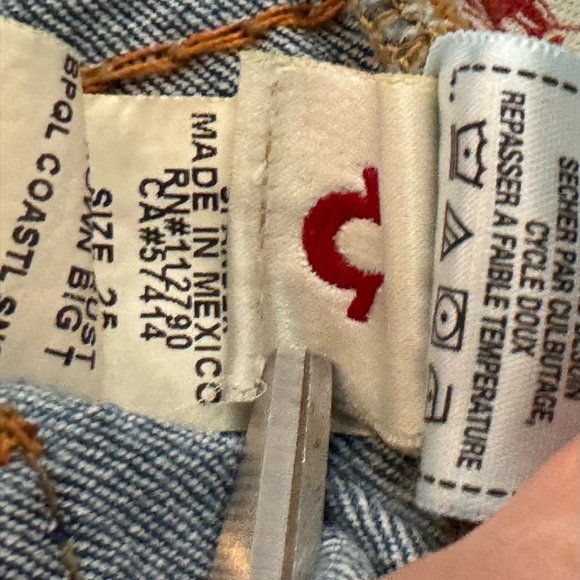 True Religion Size 25 Rust Brown Big T BPQL COASTL SNSE Low Rise Skinny Jeans - Picture 12 of 13